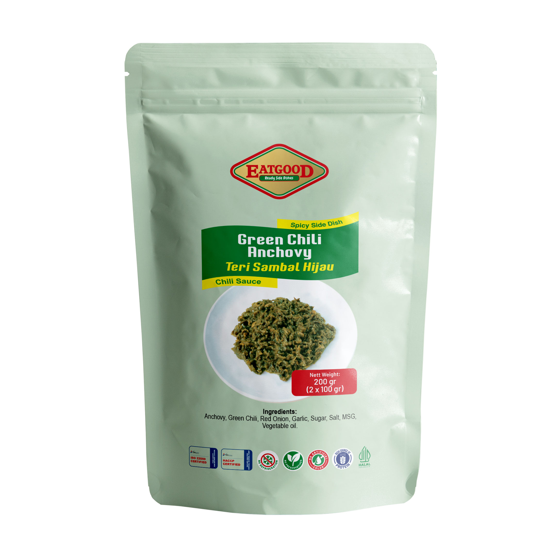 Green Chilli Anchovy 200 gr